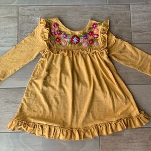 Mustard yellow Mimi and Maggie dress